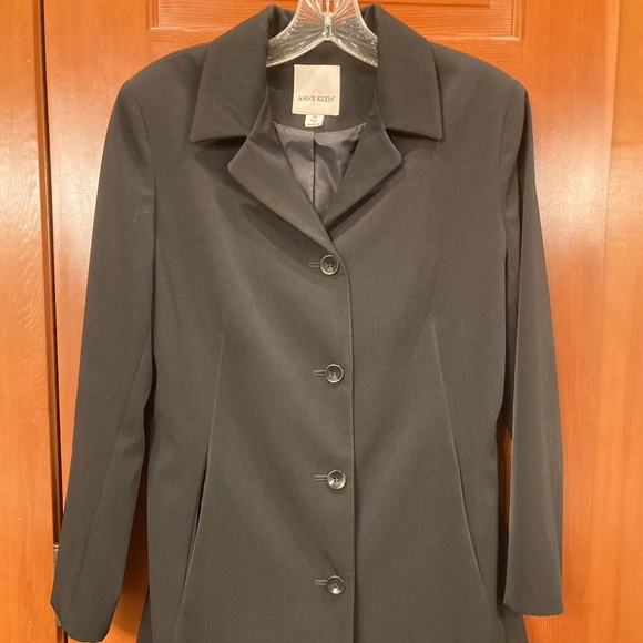 ANNE KLEIN black coat - Picture 2 of 7